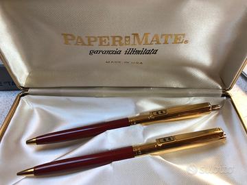 Papermate vintage anni 80 penna a sfera+portamine