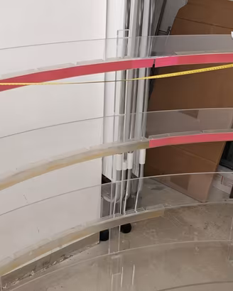 Espositore gondola curva per negozio