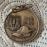 Medaglia commemorativa adunata alpini 1982