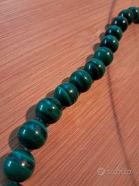 Filo sfere pietra dura Malachite