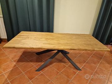 Tavolo Legno Massello FGF Mobili-Stile industriale