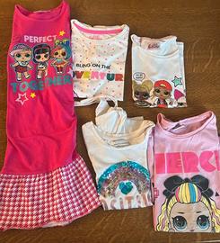 1 vestito lol 4 magliette 
