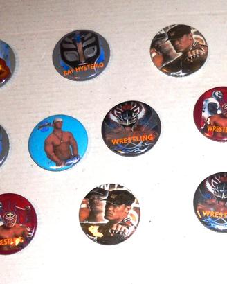 LOTTO 10 SPILLE PINS WWE  WRESTLING JONH CENA RAY