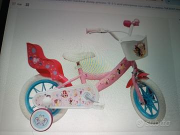 bicicletta 12" bimba Principesse volare nuova