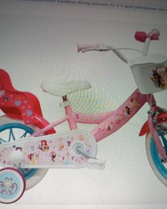 bicicletta 12" bimba Principesse volare nuova