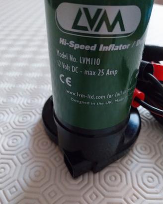 Gonfiatore elettrico per gommone