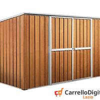 Casetta giardino in Acciaio 345x186 fin legno