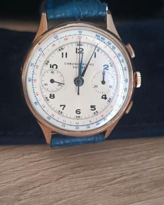 Cronografo Vintage oro 18 kt Chronographe Suisse