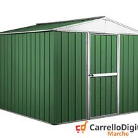 Box porta attrezzi lamiera 276x260 verde