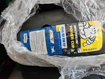 Treno Gomme Moto da Pista Michelin Nuovo