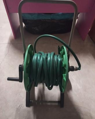 Carrello avvolgitubo per irrigazione da giardino