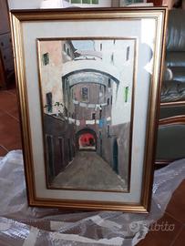 quadro a olio attribuit- garan. foto scorcio ligur