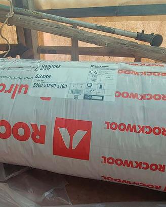 6 Rotoli Lana di Roccia ROCKWOOL Roulrock Kraft 10
