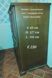 Mettitutto settimino in legno