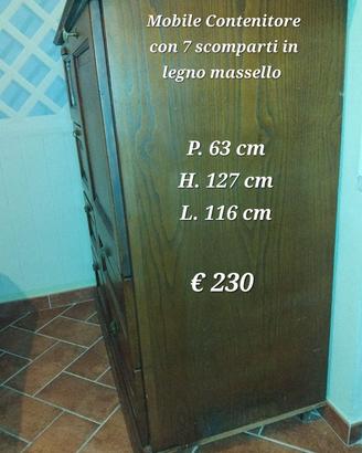 Mettitutto settimino in legno