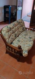  Divano Legno Massello 