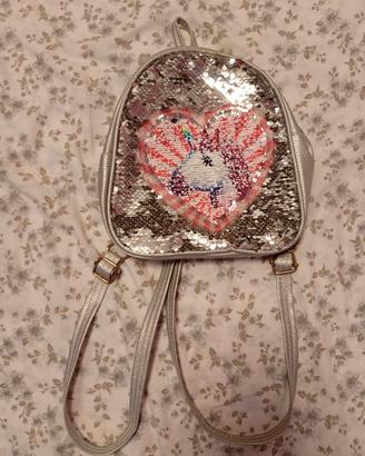 zainetto cambia immagine con paillettes 