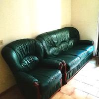 Salotto divano da tre posti + due poltrone singole