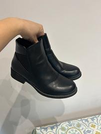 Stivaletti neri donna con borchie taglia 40