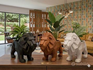 Vaso Leone   stampato 3D L=15 cm