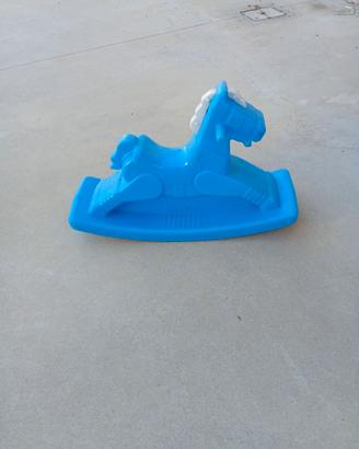 Cavallo a dondolo Chicco azzurro