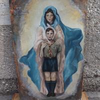 VECCHIO QUADRO BOY SCOUT ANNI 50