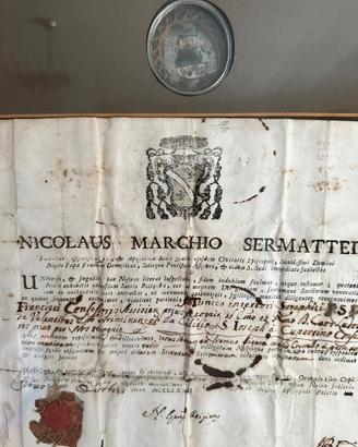 Reliquia di San Francesco d’Assisi con documento