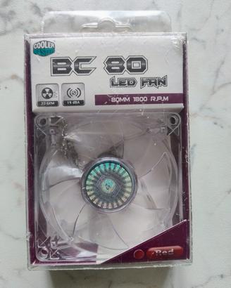 Ventola per PC Cooler Master BC 80 con led rossi