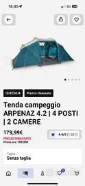 Tenda campeggio Quequa