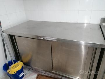 tavolo acciaio inox 140x70