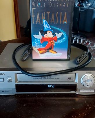 videoregistratore vhs aiwa fx990 e videocassetta 