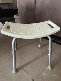 Sgabello per doccia regolabile in altezza