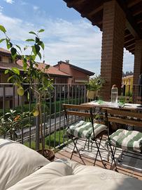 Bilocale con sottotetto e garage doppio