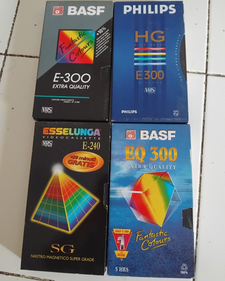 Videocassette VHS lunghissima durata