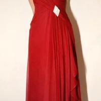 Vestito rosso lungo elegante