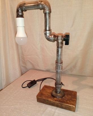 Lampada Industrial Steampunk artigianale "Como Lak