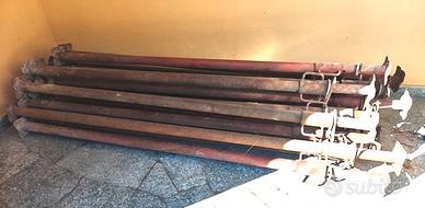 Puntelli a piastra telescopici