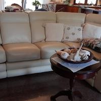 Divano in pelle ad angolo