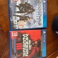 Mw3 e God Of War Ragnarok per ps4