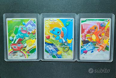 Lotto Carte Pokémon - Trio Starter Kanto Ita Nm