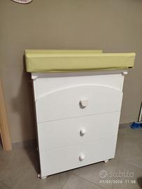 Culla e fasciatoio giordani