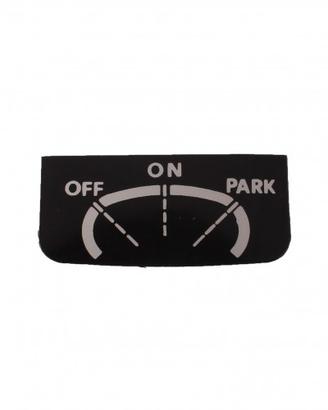 Adesivo On Off Park per cruscotto Moto Morini Exca