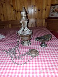 turibolo incensiere antico