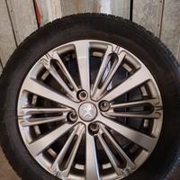 Cerchi lega 16" originali Peugeot +gomme 195 55 16