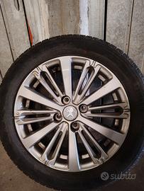 Cerchi lega 16" originali Peugeot +gomme 195 55 16