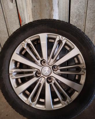 Cerchi lega 16" originali Peugeot +gomme 195 55 16