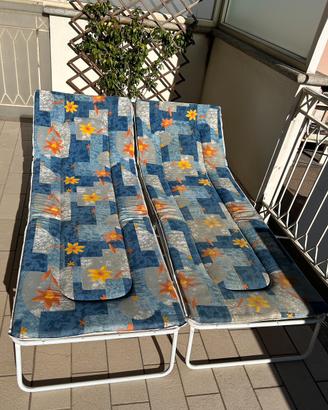 2 Lettini prendisole Bica Confort 3G cotone