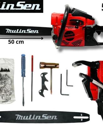 MOTOSEGA MULINSEN A 2 TEMPI/52CC CON ACCESSORI