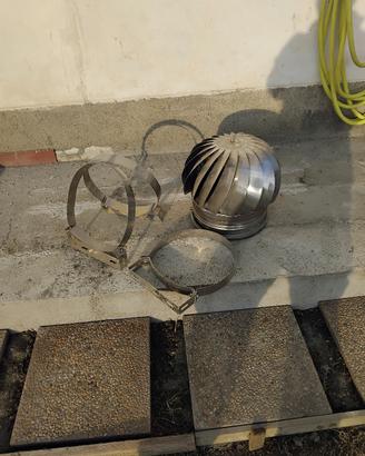 comignolo girevole in acciaio inox