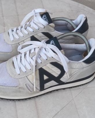 Armani Jeans - Sneakers Uomo Pelle e Tessuto - 44